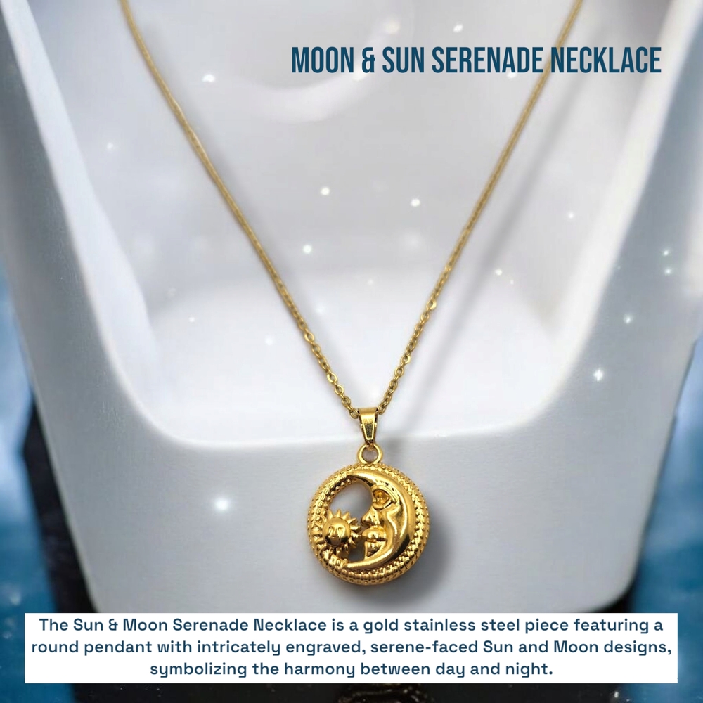 Gold Sun & Moon Serenade Necklace
